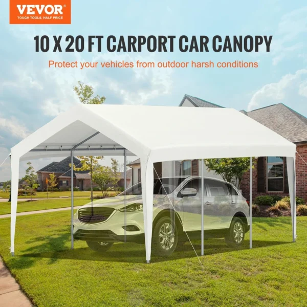 VEVOR 10x20 ft Truck Tent Carport Canopy Shelter Cover