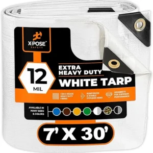 White Tarps – Heavy Duty, Waterproof, Tear-Resistant Cover